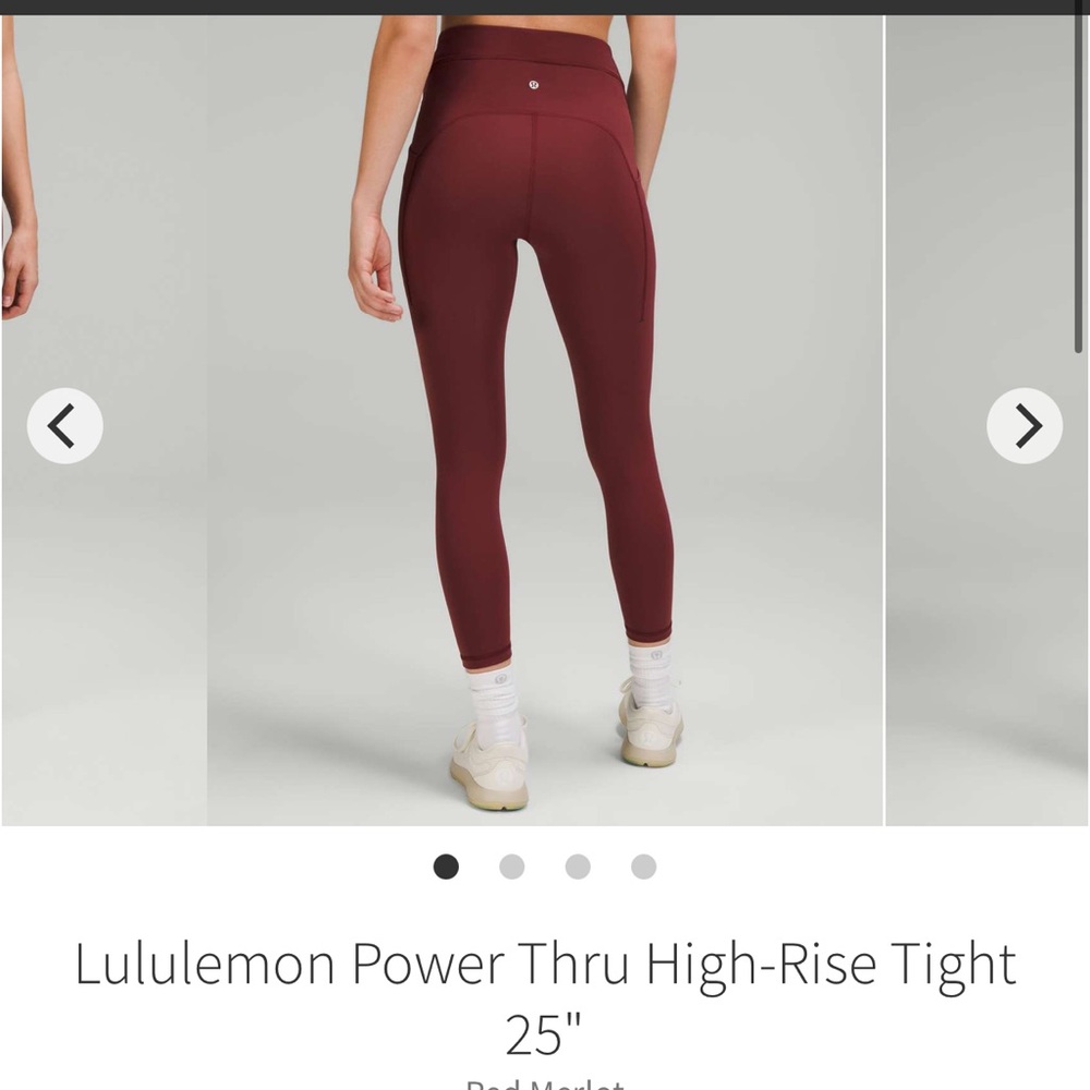 Red Lulu leggings